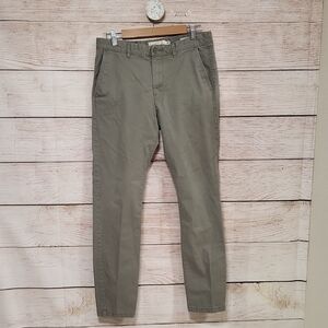 L.O.G.G H&M Men's Sage Green Chinos Skinny Fit Pants 33